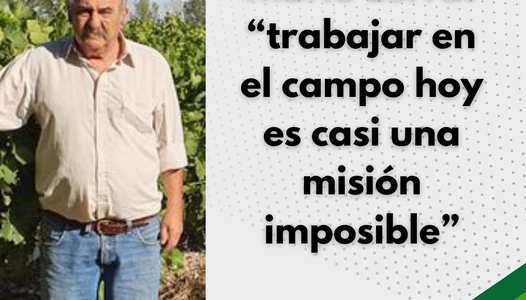Mario Leiva: “trabajar en el campo hoy es casi una misión imposible”